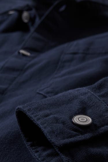 Hommes - Chemise - regular fit - col kent - bleu foncé