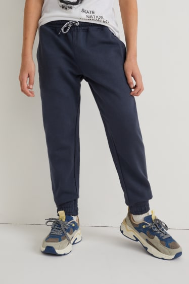 Băieți - Multipack 2 perechi - pantaloni de trening - albastru închis