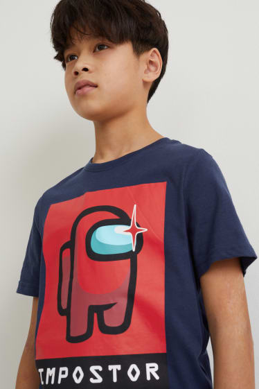 Reverskraag - Among us - T-shirt - donkerblauw