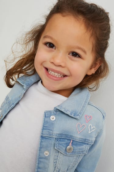Toddler Girls - Einhorn - Jeansjacke - jeans-hellblau