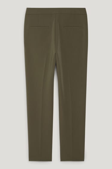 Dames - Business-broek - mid waist - regular fit - gerecyclede stof - donkergroen
