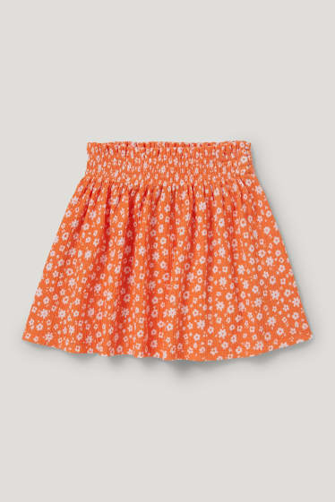 Toddler Girls - Gonna - a fiori - arancione