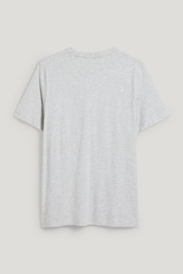 Bărbați - Tricou - gri deschis melanj