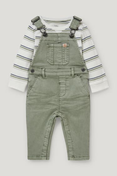 Baby Boys - Babyoutfit - 2-delig - groen