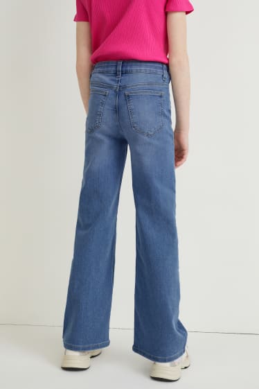 Nena - Wide leg jeans - texà blau clar