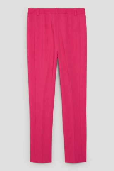 Damen - Business-Hose - High Waist - Slim Fit - pink