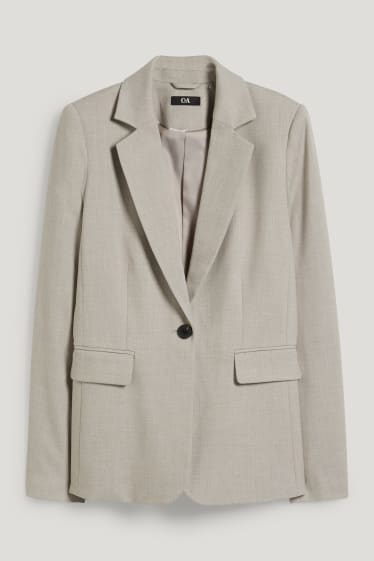 Dona - Blazer formal - entallat - gris clar jaspiat