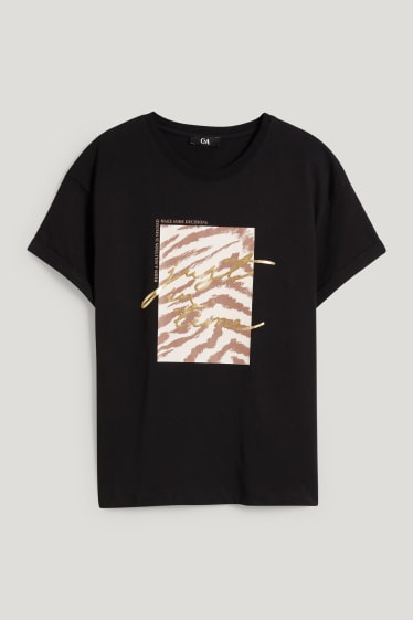Kobiety - T-shirt - czarny