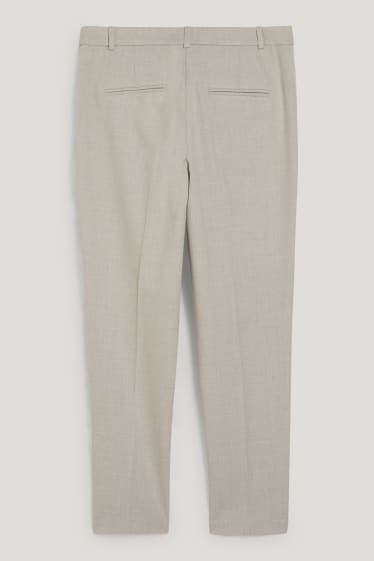 Dona - Pantalons formals - mid waist - regular fit - gris clar jaspiat