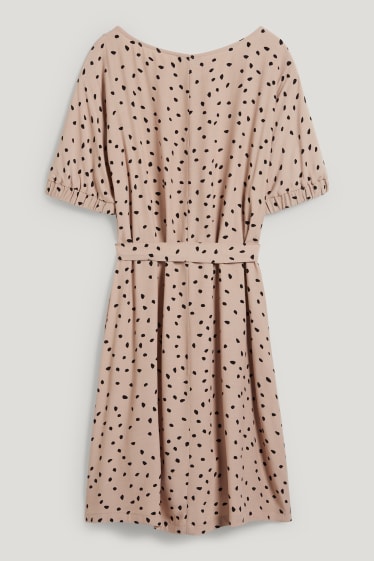 Damen - Kleid - beige