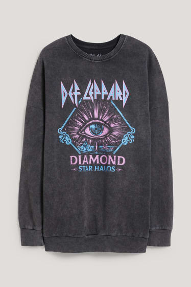 Clockhouse femme - CLOCKHOUSE - sweat - Def Leppard - noir