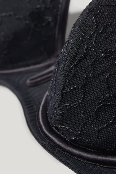 Femmes - Soutien-gorge à armature - DEMI - ampliforme - noir