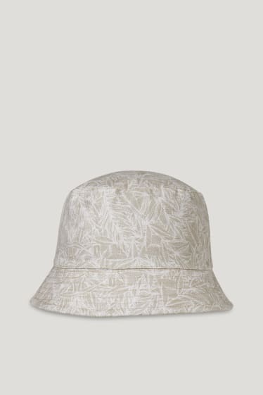 Heren - Omkeerbare hoed - beige