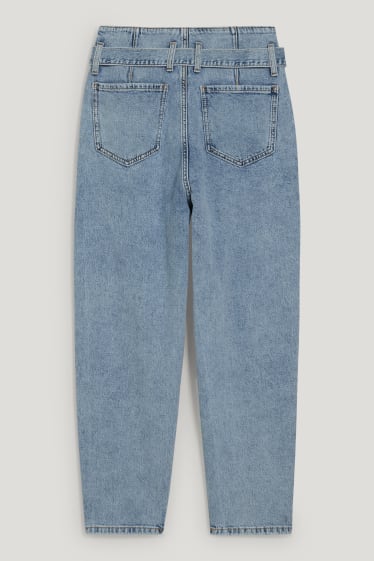 Damen - Mom Jeans - High Waist - jeans-hellblau