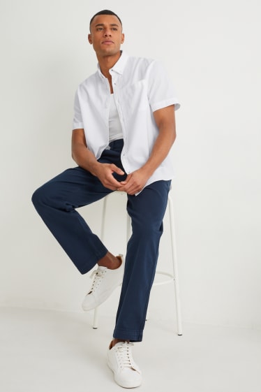 Pánské - Košile - regular fit - button-down - bílá