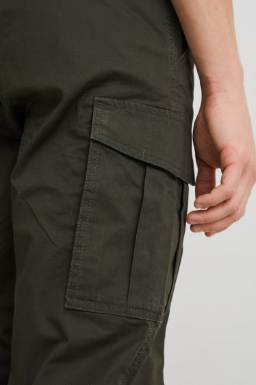 Herren - Cargohose - Regular Fit - LYCRA® - jeans-grün