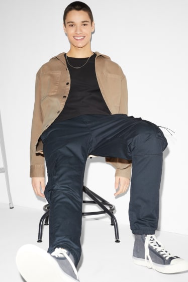 Clockhouse Boys - Hemdjacke mit Kapuze - beige