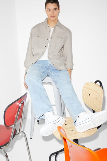 Clockhouse nen - Camisa - relaxed fit - kent - beix clar
