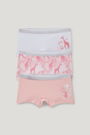 Kids Girls - Multipack 3er - Boxershorts - rosa