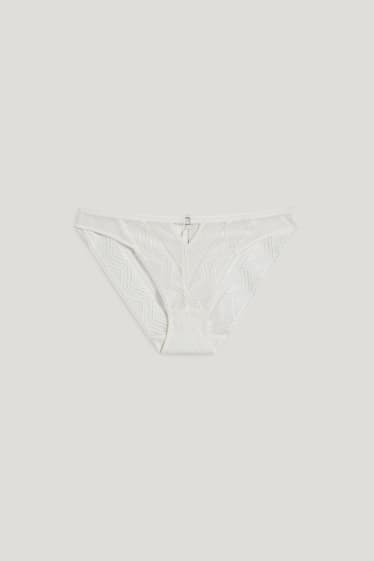 Damen - Slip - cremeweiß