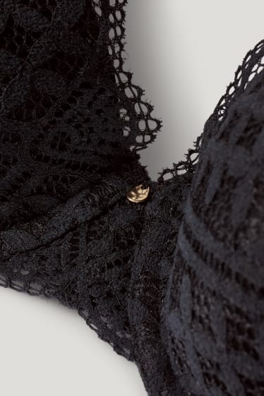 Femmes - Soutien-gorge à armature - DEMI - ampliforme - LYCRA® - noir