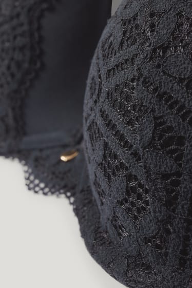 Damen - BH mit Bügel - Push-up - LYCRA® - schwarz