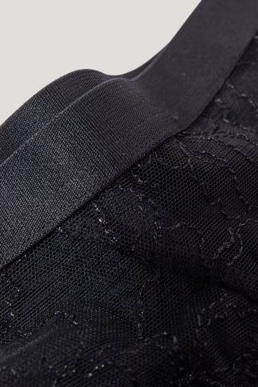 Damen - String - schwarz