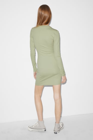 Exkluzivní online - CLOCKHOUSE - šaty - mátově zelená