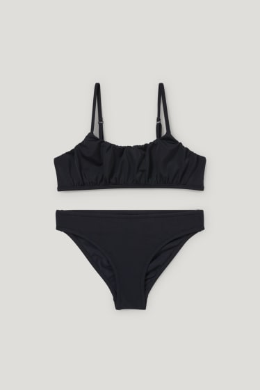 Bambine: - Bikini - LYCRA® XTRA LIFE™ - 2 pezzi - nero