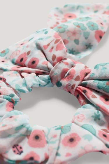 Toddler Girls - Set - T-shirt en scrunchie - 2-delig - crème wit