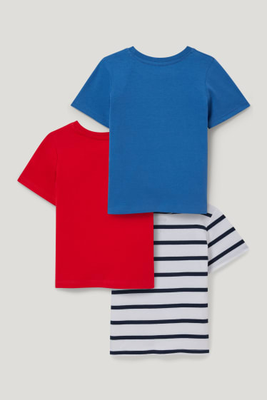 Toddler Boys - Multipack 3 buc. - Patrula cățelușilor - tricou cu mânecă scurtă - albastru închis