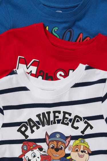 Toddler Boys - Set van 3 - Paw Patrol - T-shirt - donkerblauw