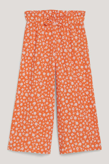 Toddler Girls - Pantaloni di stoffa - a fiori - arancione