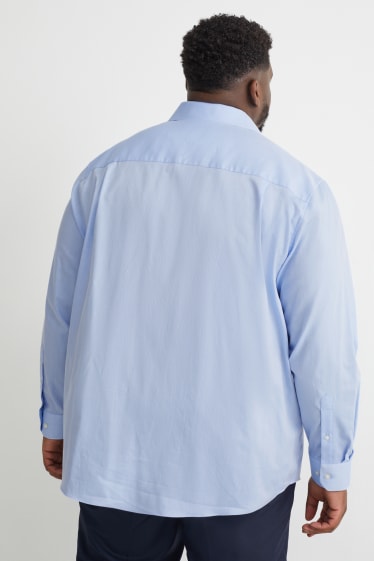 Uomo XL - Camicia - regular fit - colletto all'italiana - facile da stirare - azzurro
