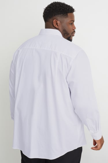 Uomo XL - Camicia - regular fit - colletto all'italiana - facile da stirare - bianco