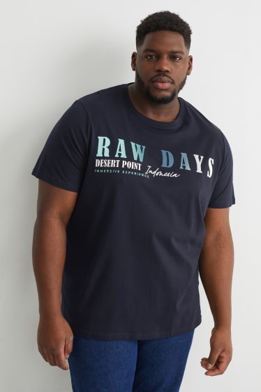 Heren XL - T-shirt - donkerblauw
