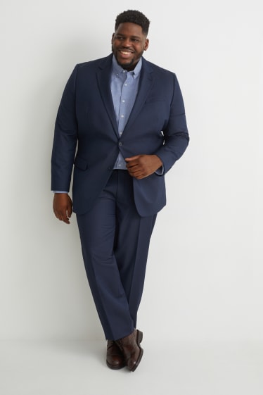 Men XL - Shirt - regular fit - button-down collar - organic cotton - light blue
