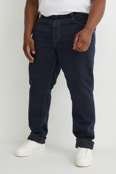 Mężczyźni XL - Straight jeans - LYCRA® - dżins-ciemnoniebieski