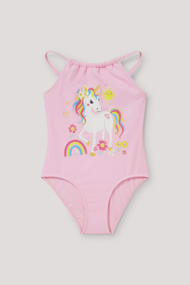 Toddler Girls - Unicorno - costume da bagno - LYCRA® XTRA LIFE™ - rosa