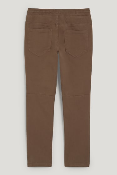 Bambini: - Pantaloni cargo - LYCRA® - kaki