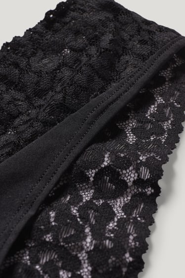 Damen - Slip - schwarz