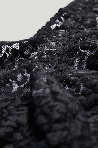Dames - Bralette - zwart