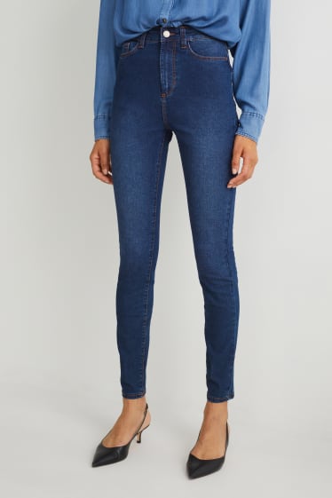 Dames - Jegging jeans - high waist - LYCRA® - jeansblauw