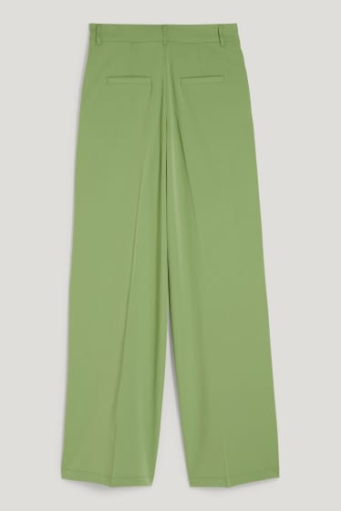 Clockhouse Girls - CLOCKHOUSE - pantaloni - a vita alta - gamba larga - verde chiaro