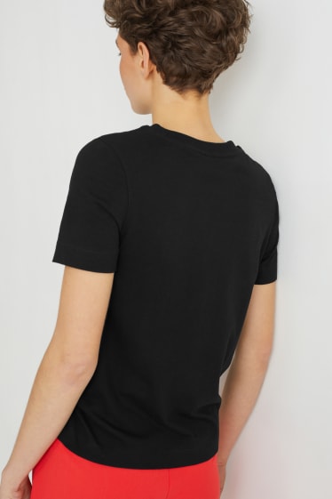 Dames - T-shirt - zwart