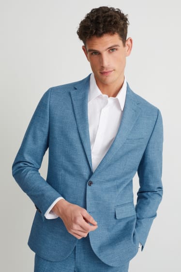 Men - Mix-and-match tailored jacket - slim fit - stretch - LYCRA® - dark turquoise