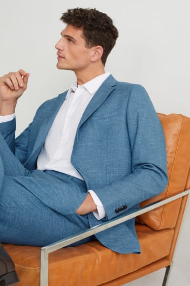 Hombre - Americana - colección modular - slim fit - stretch - LYCRA® - turquesa oscuro