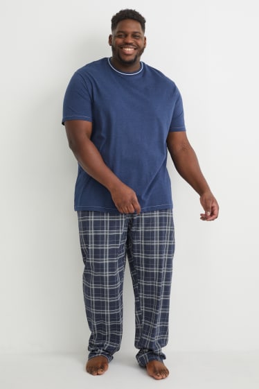 Heren XL - Pyjama - donkerblauw