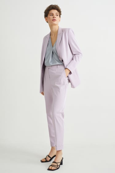 Dona - Pantalons formals - regular fit - 4 Way Stretch - violeta clar