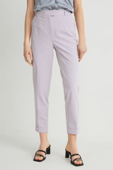 Dona - Pantalons formals - regular fit - 4 Way Stretch - violeta clar